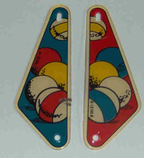 (image for) Gottlieb Pinball Pool Slingshot Plastic Pair - Used